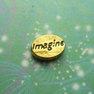 Imagine - Gold - Charm for Memory Lockets
