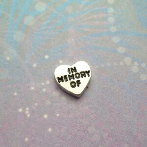 In Memory of Heart - Charm for Memory Lockets