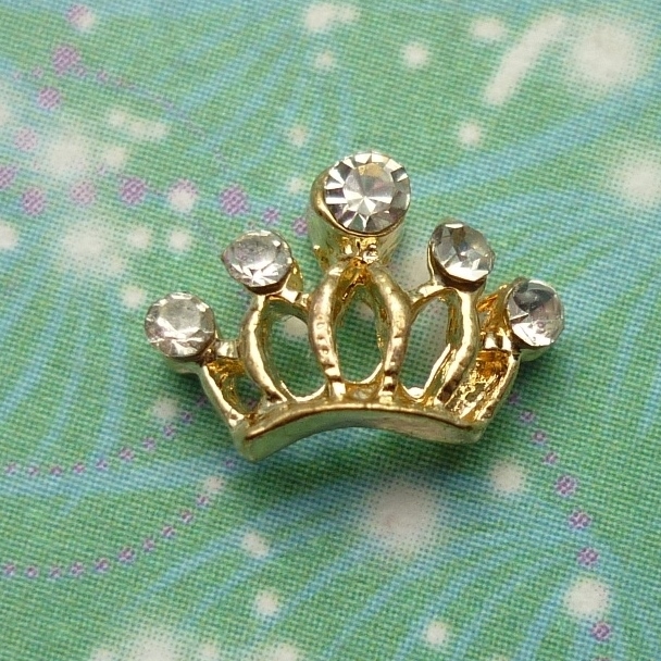 Jewelled Princess Crown - Charm for Memory Lockets