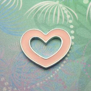 Jumbo Pink Heart - Charm for Memory Lockets