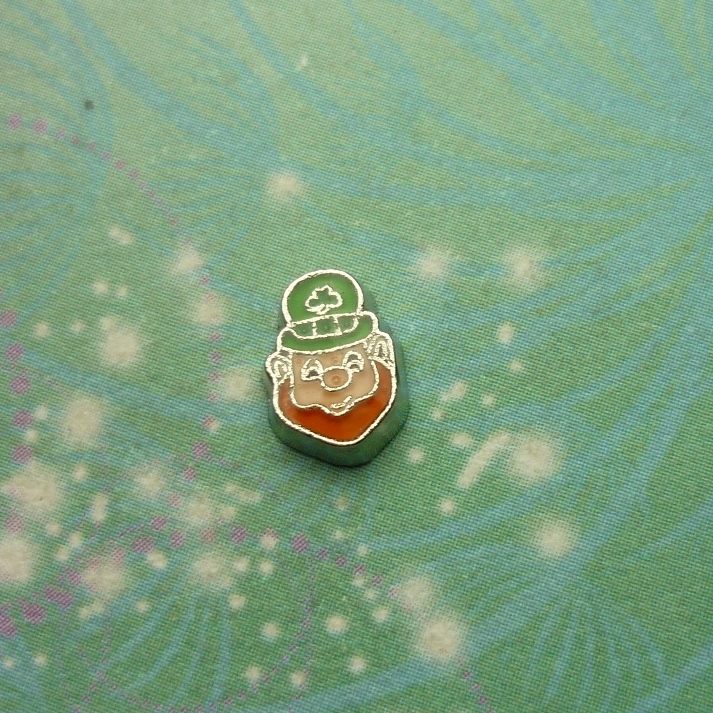 Leprechaun Face - Charm for Memory Lockets