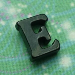 Letter Black - E - Charm for Memory Lockets