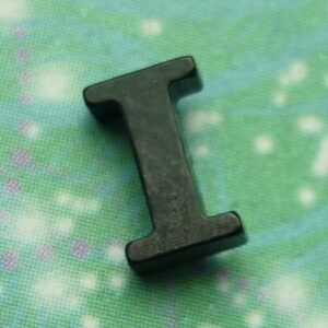 Letter Black - I - Charm for Memory Lockets