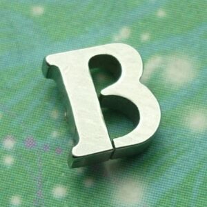 Letter Charm Silver - B - Charm for Memory Lockets