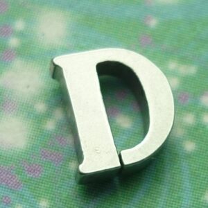 Letter Charm Silver - D - Charm for Memory Lockets
