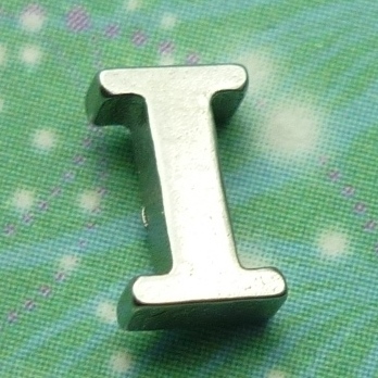 Letter Charm Silver - I - Charm for Memory Lockets