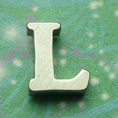 Letter Charm Silver - L - Charm for Memory Lockets