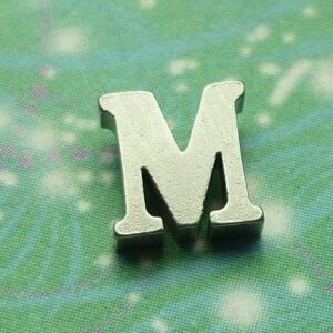 Letter Charm Silver - M - Charm for Memory Lockets