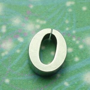 Letter Charm Silver - O - Charm for Memory Lockets