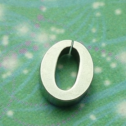 Letter Charm Silver - O - Charm for Memory Lockets