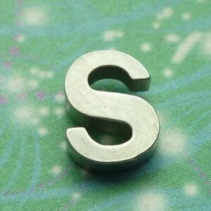 Letter Charm Silver - S - Charm for Memory Lockets