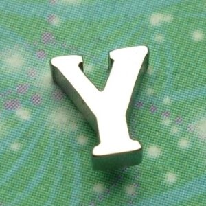 Letter Charm Silver - Y - Charm for Memory Lockets