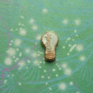 Light Bulb - Create - Charm for Memory Lockets
