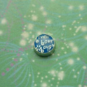 Live Love Laugh - Blue - Charm for Memory Lockets