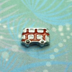 London Double Decker Bus - Charm for Memory Lockets
