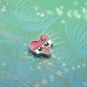 Love Mum Pink - Charm for Memory Lockets