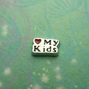 Love My Kids Word - Charm for Memory Lockets