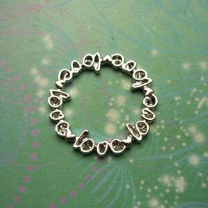 Love Word Plate Big - Charm for Memory Lockets