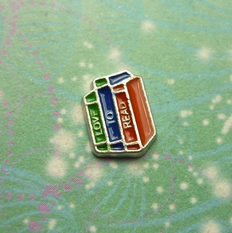 Love to Read Books - Charm for Memory Lockets