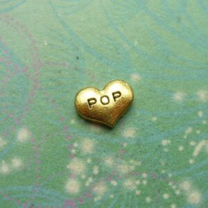 Lovy my Pop Heart Gold - Charm for Memory Lockets