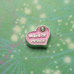 Maid of Honor Pink - Charm for Memory Lockets
