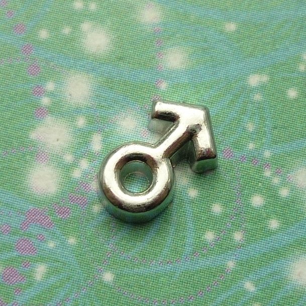 Male Symbol - Charm for Memory Lockets