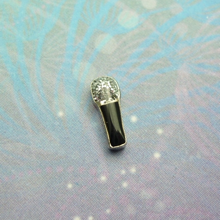 Microphone - Charm for Memory Lockets