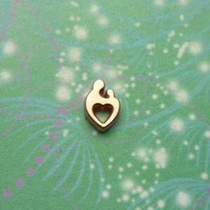 Mother and Child Rose Gold - Charm for Memory Lockets