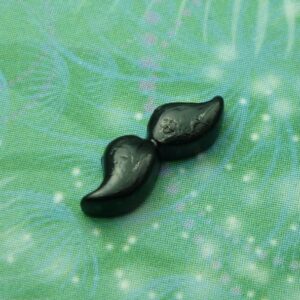 Moustache - Black - Charm for Memory Lockets