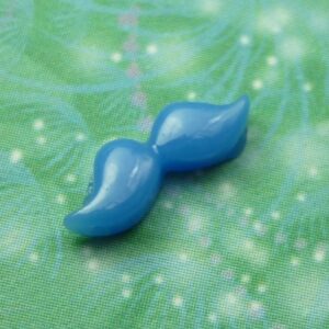 Moustache - Blue - Charm for Memory Lockets