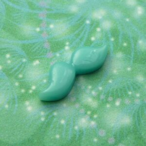 Moustache - Light Blue - Charm for Memory Lockets
