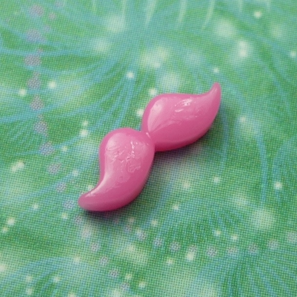 Moustache - Pink - Charm for Memory Lockets