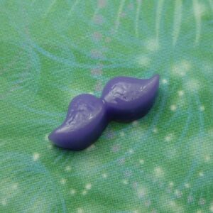 Moustache - Purple - Charm for Memory Lockets