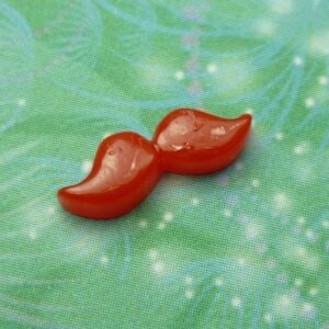 Moustache - Red - Charm for Memory Lockets