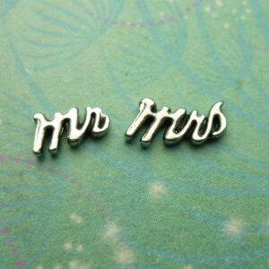 Mr & Mrs Charm For Lockets - Charm for Memory Lockets