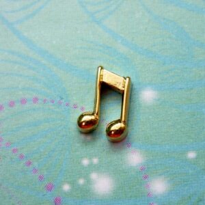 Music Note - Gold - Charm for Memory Lockets