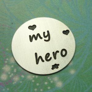My Hero - Plate - Charm for Memory Lockets