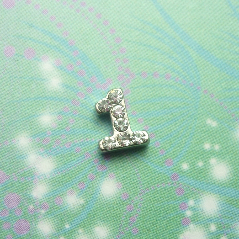 Number Charm - 1 - Charm for Memory Lockets