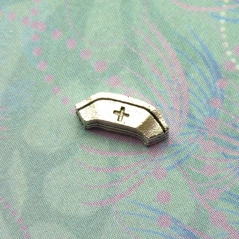 Nurses Hat - Silver - Charm for Memory Lockets