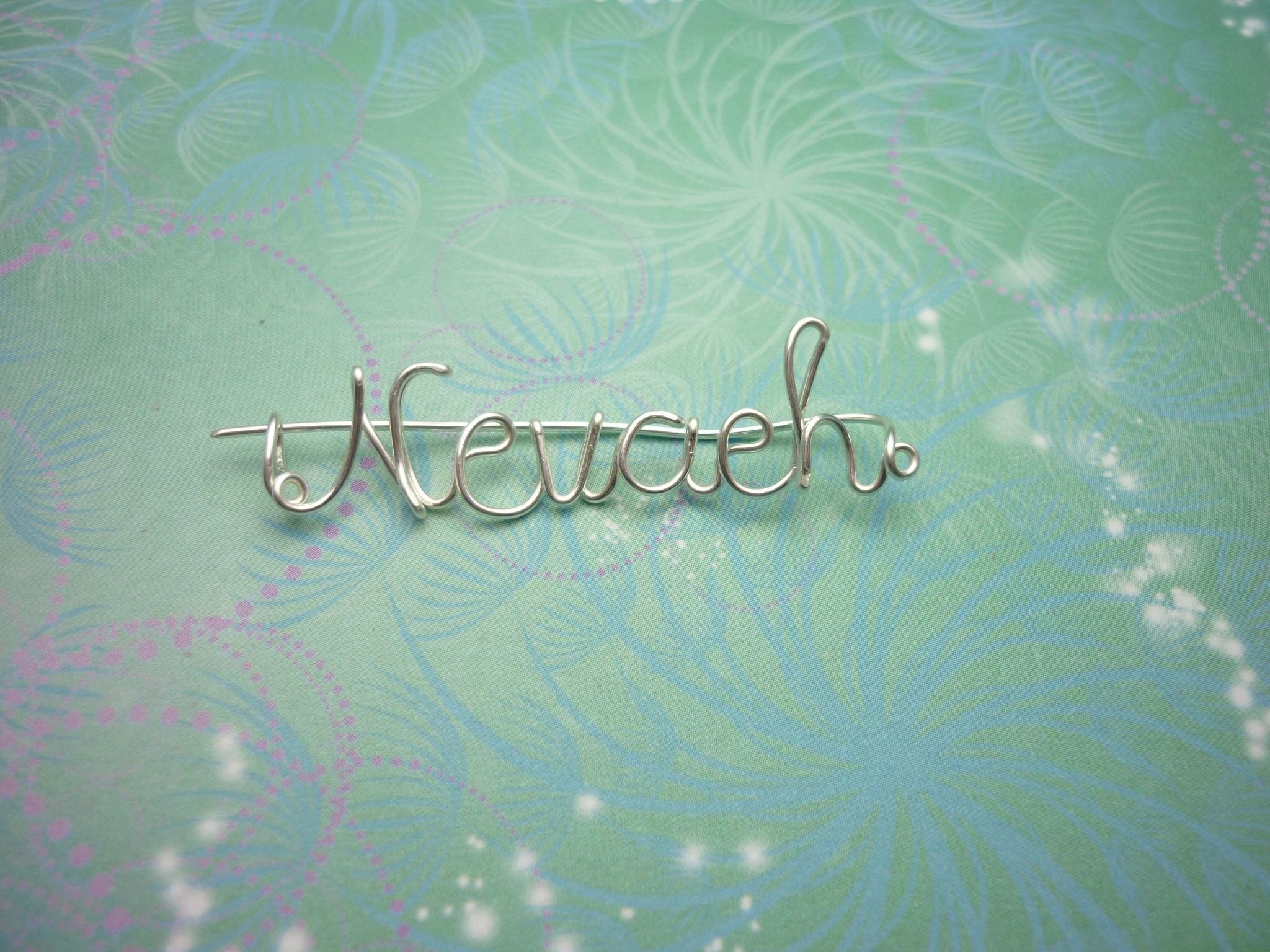 Personalised Name Brooch - Silver - Up to 8 Letters - Handcrafted - Image 3