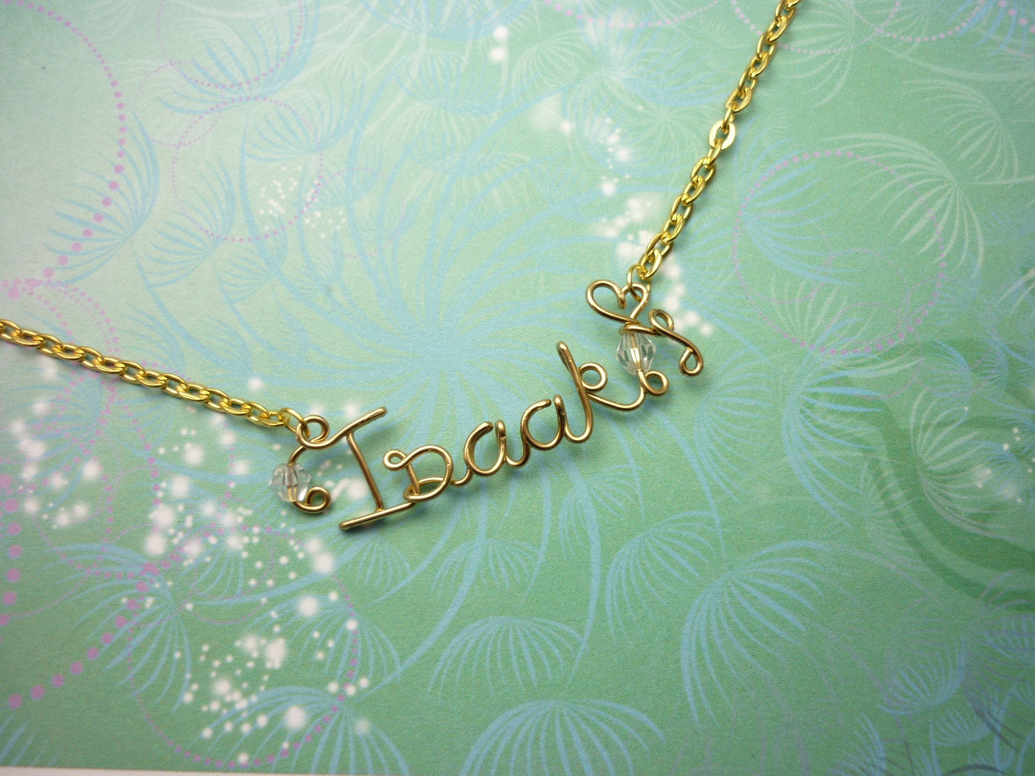 Personalised Name Necklace - Gold - Upto 8 Letters - Image 2