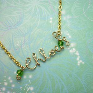 Personalised Name Necklace - Gold - Upto 8 Letters