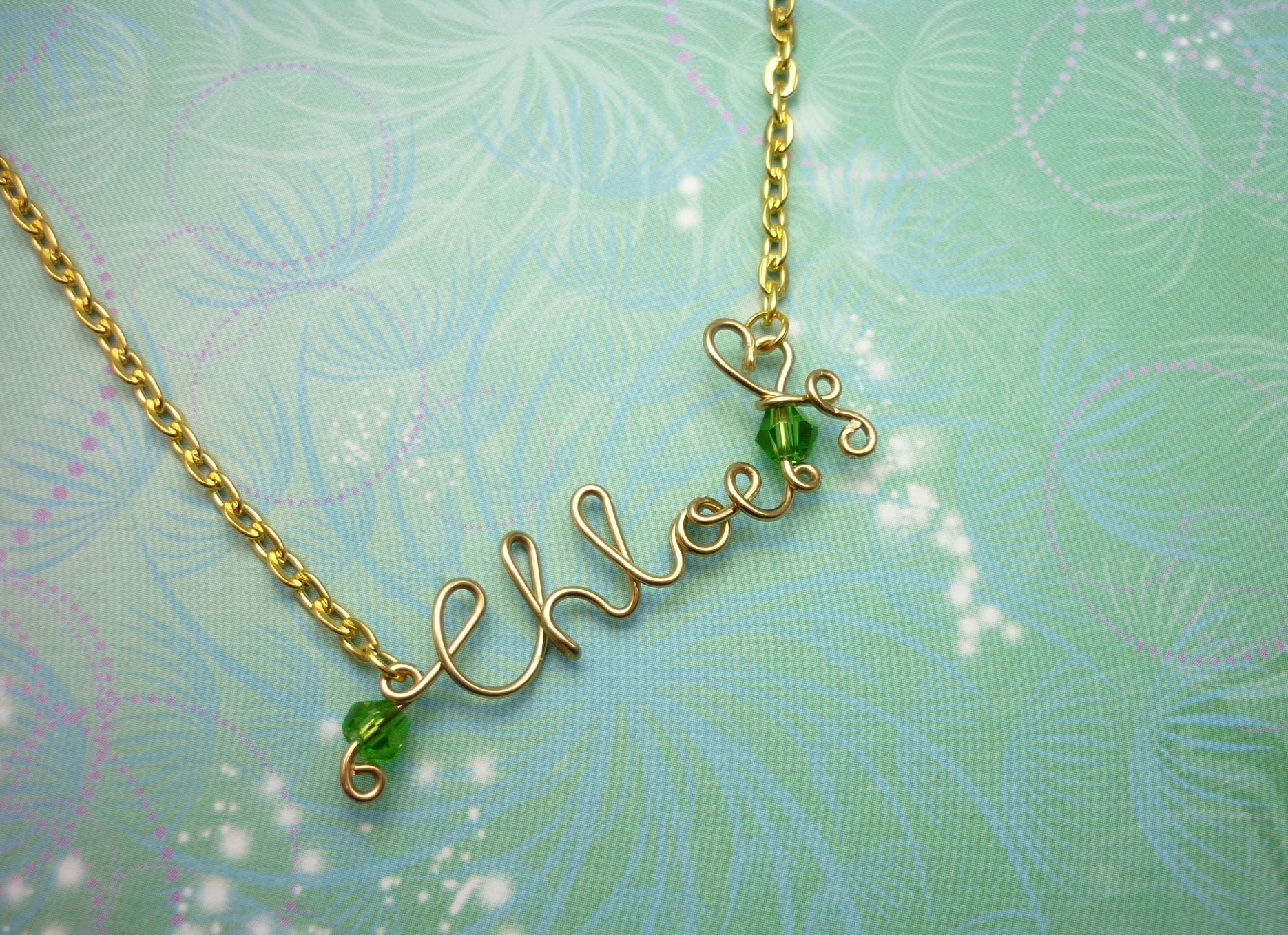 Personalised Name Necklace - Gold - Upto 8 Letters