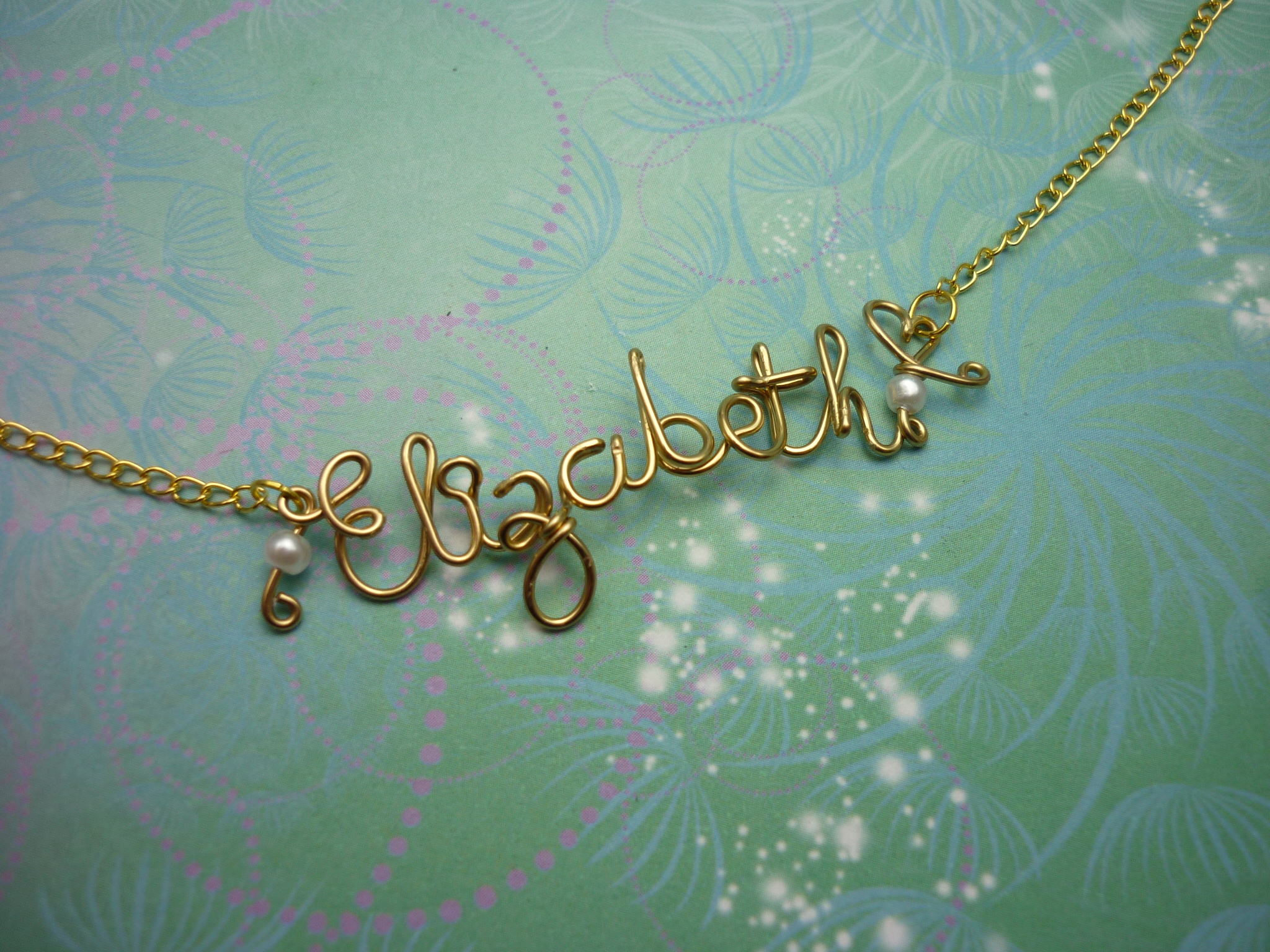 Personalised Name Necklace - Gold - Upto 8 Letters - Image 4