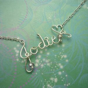 Sterling Silver - Personalised Name Necklace -  up to 8 letters