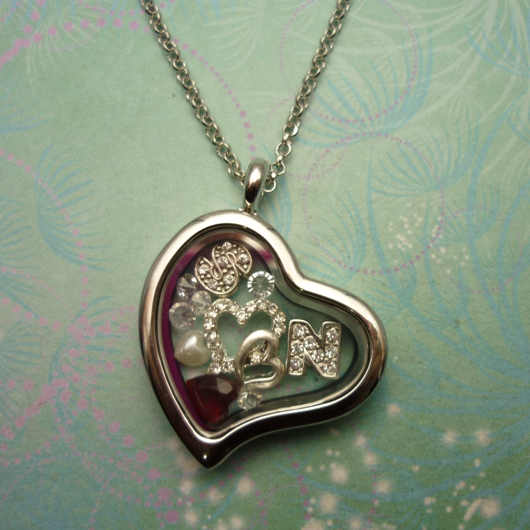 Floating Charm Locket - Customised with 2 Initials - choose your charms - Image 9
