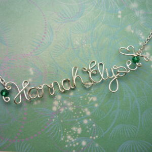 Personalised Name Necklace - Silver -  12 letters plus