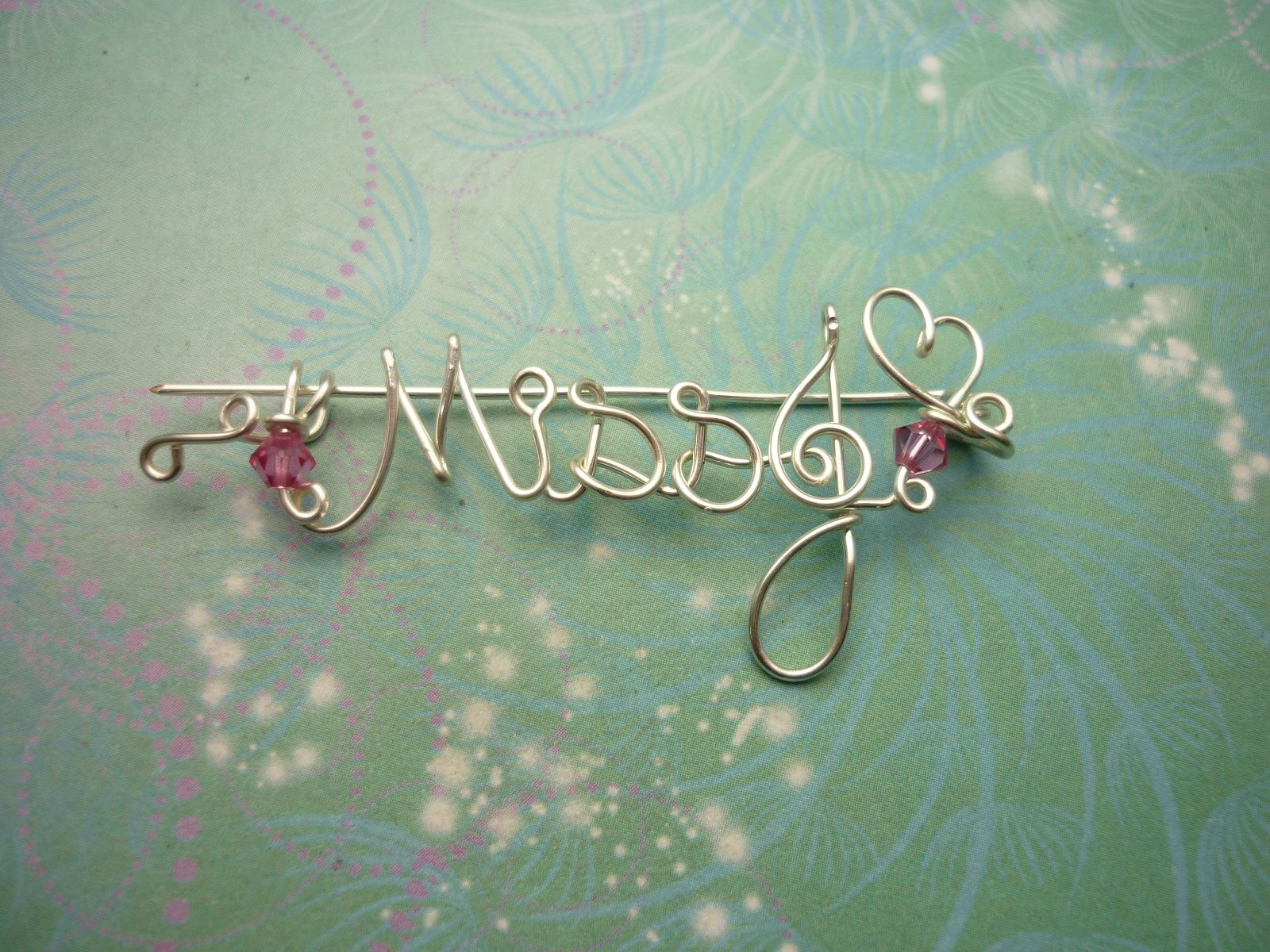 Personalised Name Brooch - Silver - Up to 8 Letters - Handcrafted - Image 5