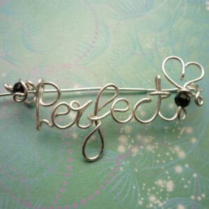 Personalised Name Brooch - Silver - Up to 8 Letters - Handcrafted