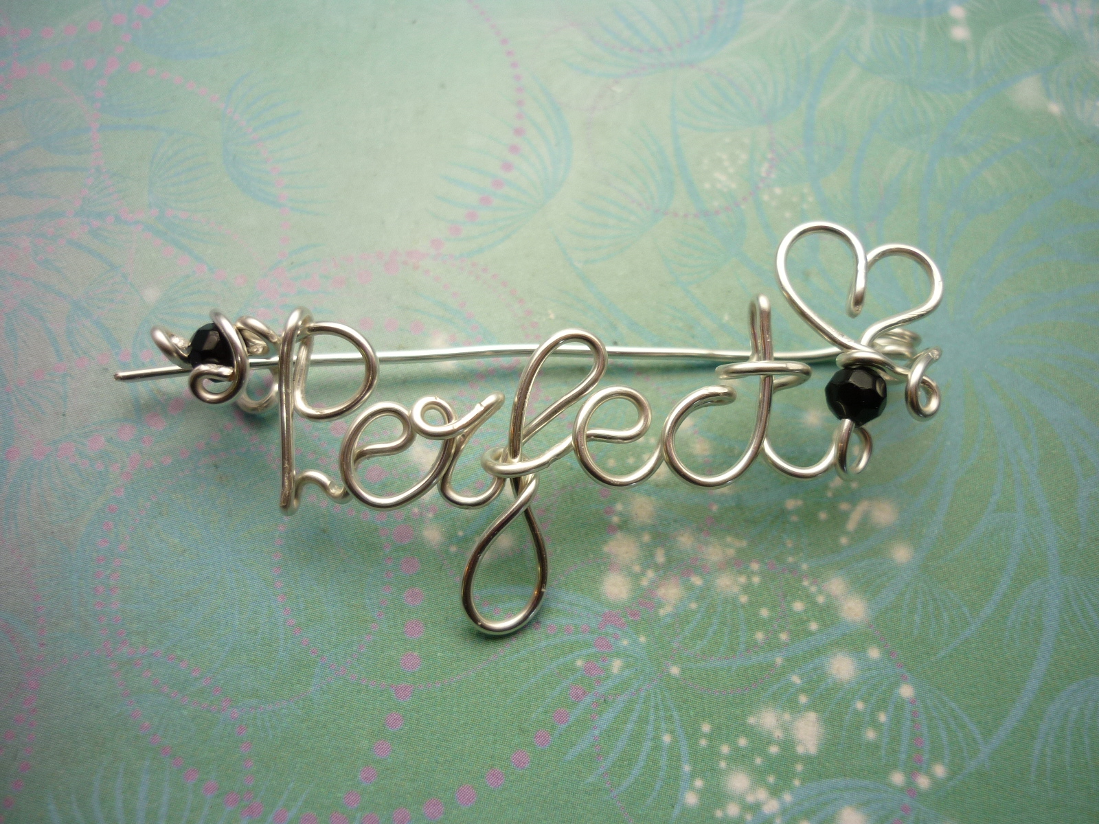 Personalised Name Brooch - Silver - Up to 8 Letters - Handcrafted